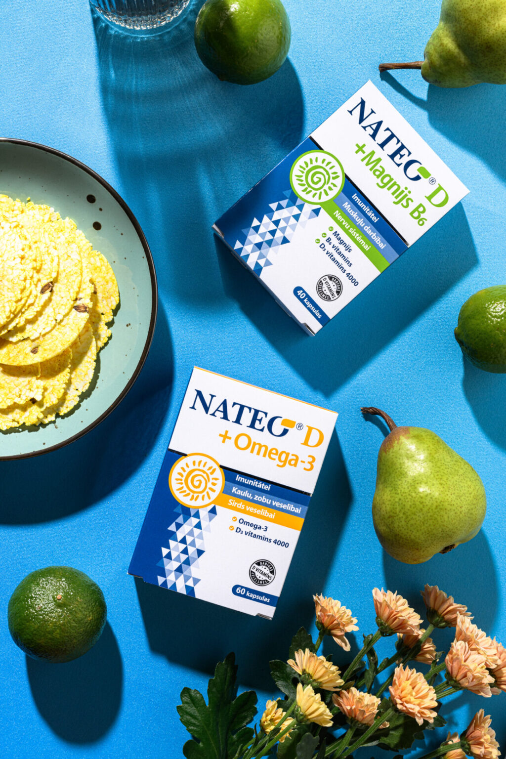 NATEO D Omega-3 un NATEO D+ Magnijs B6